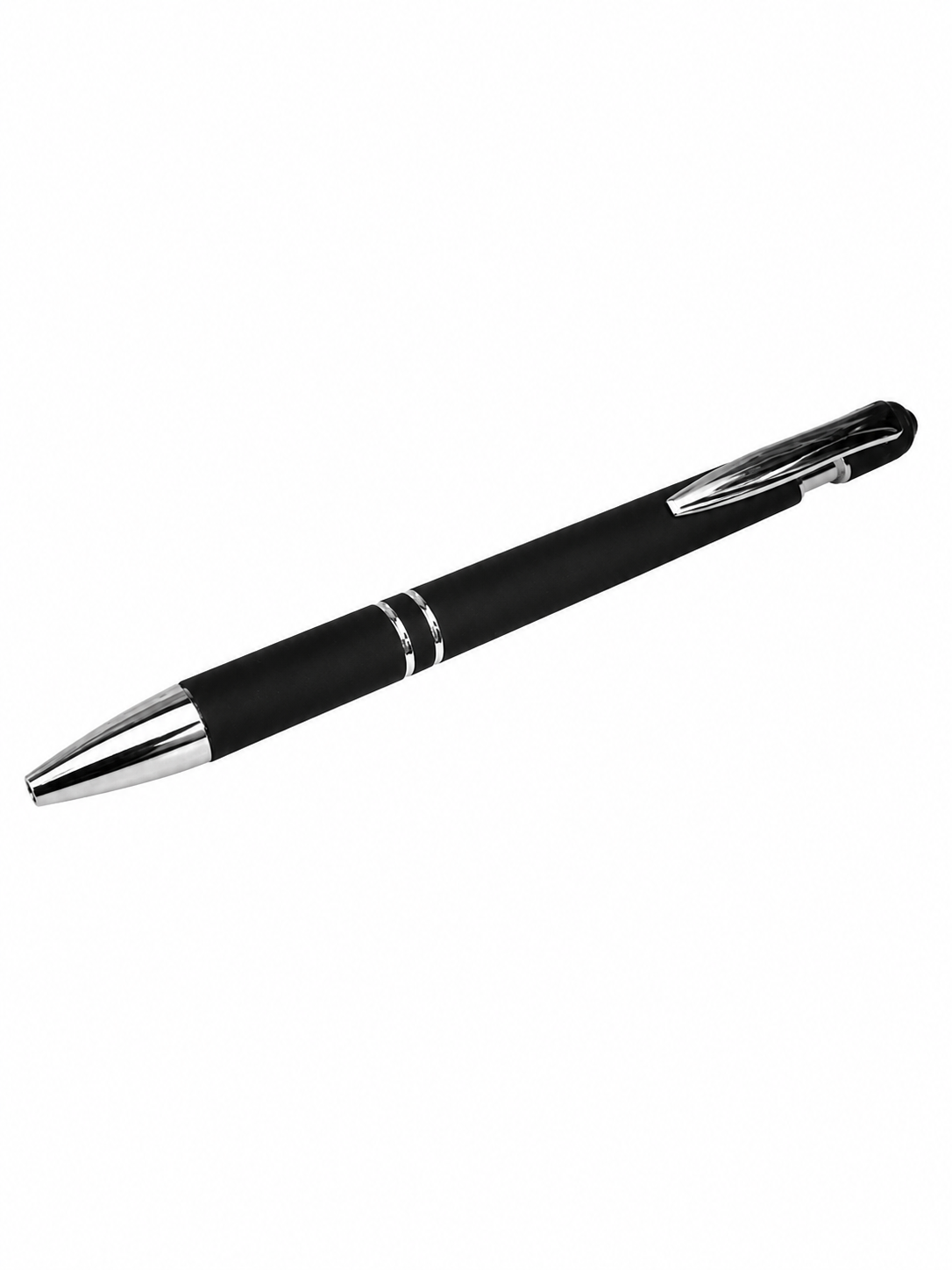 Black ball point pen with stylus tip