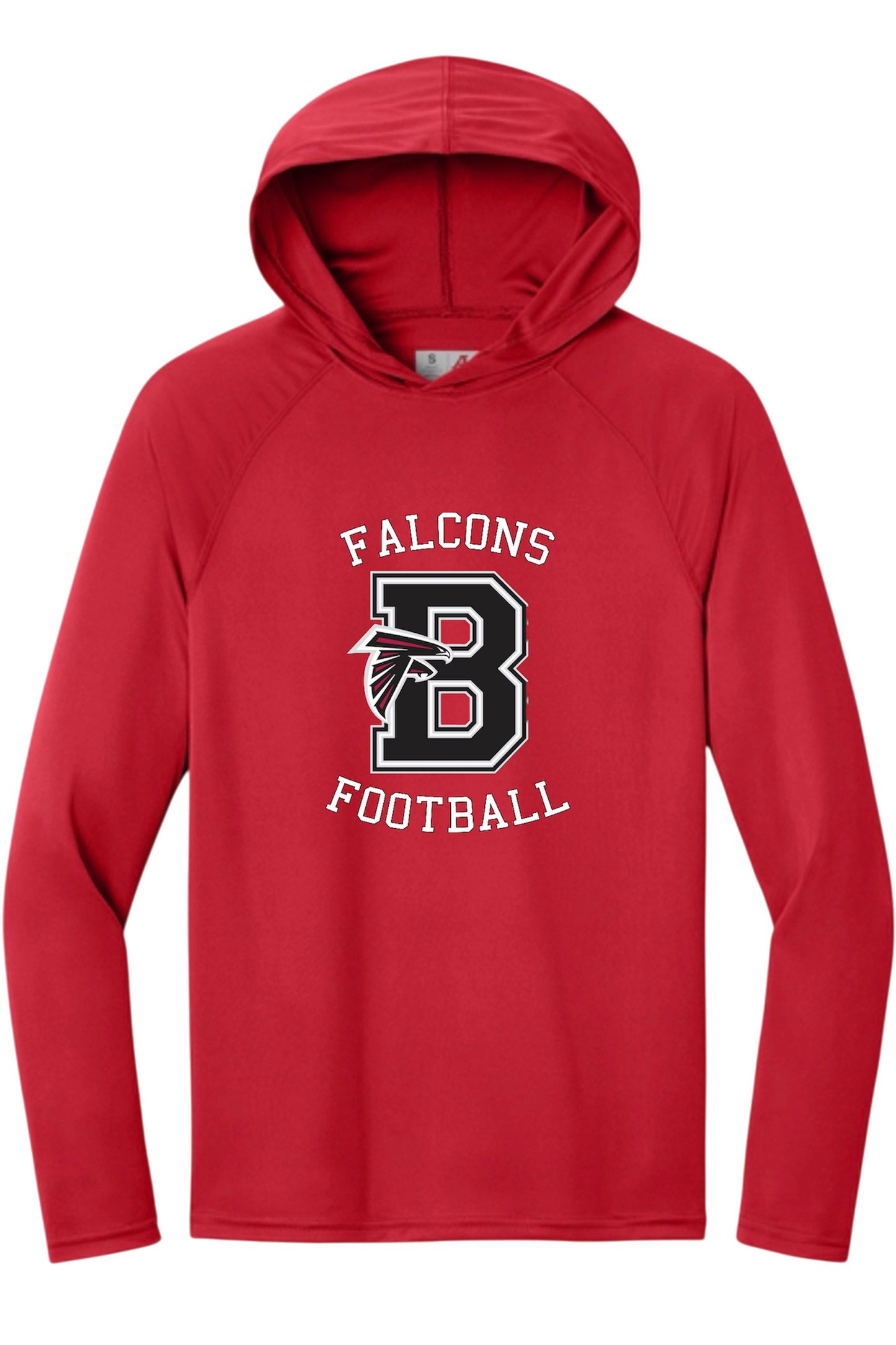 Bellingham Falcons performance long sleeve hooded tshirt