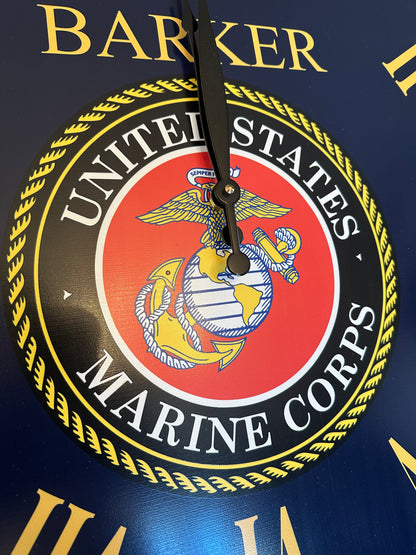 Military Clocks For Veterans Marines, Navy, Coast Guard, Airforce, Army, and even VFW
