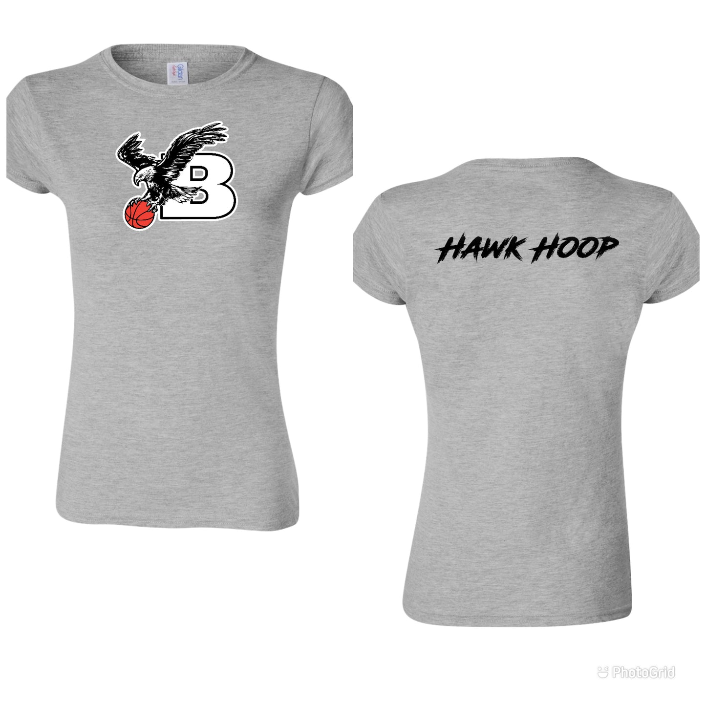 Bellingham Basketball women’s hawk hoop tshirt
