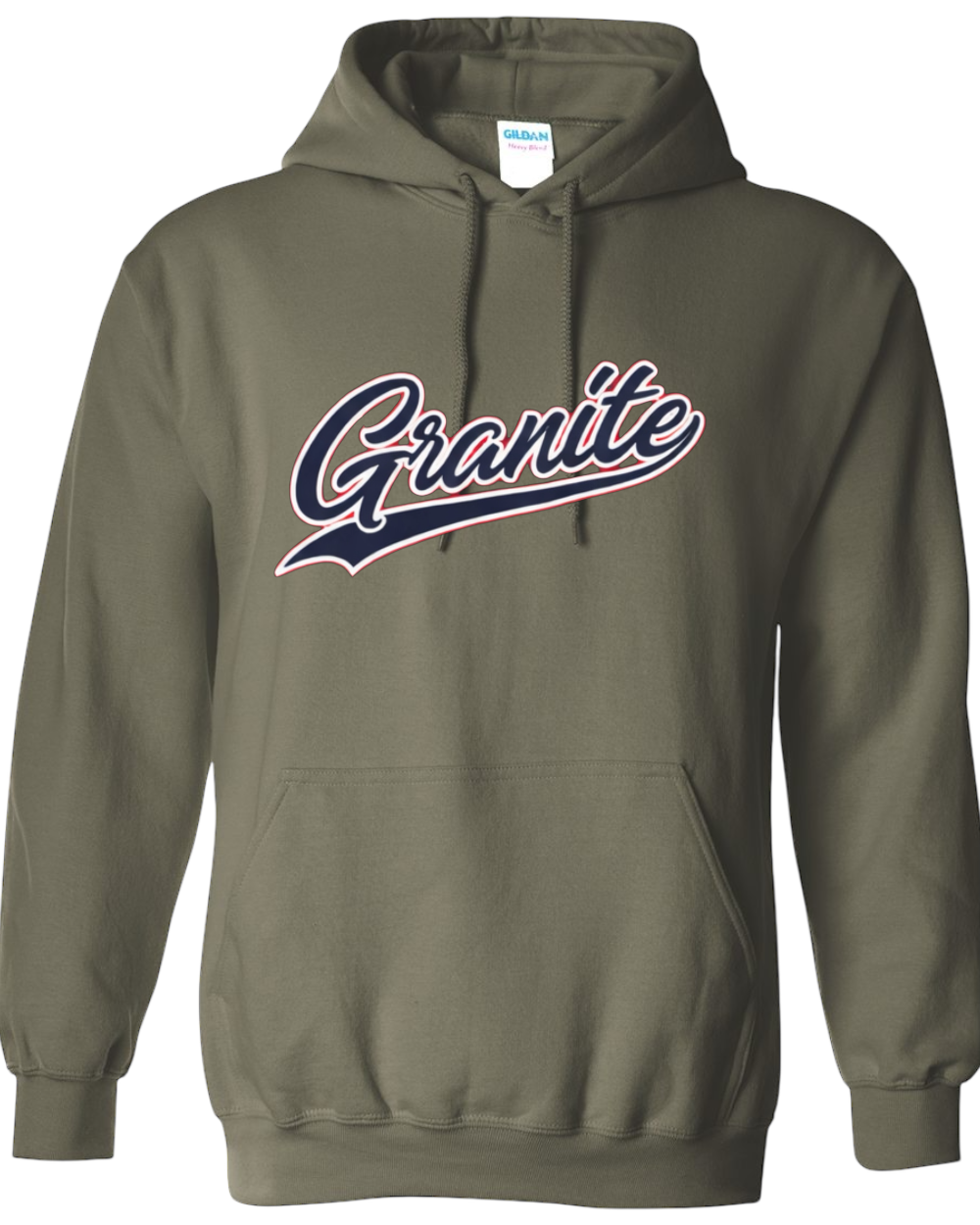 Granite Script heavy blend Dugout Hoodie