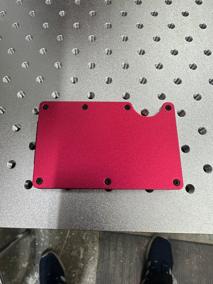 Laserable blank money clip wallet money holder
