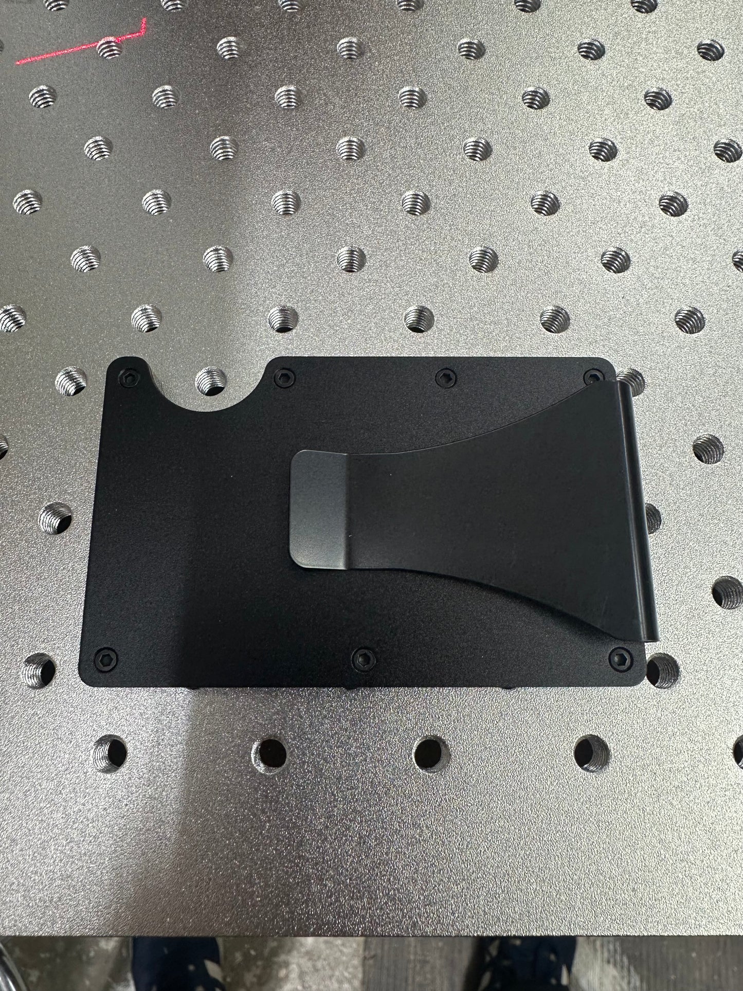 Laserable blank money clip wallet money holder
