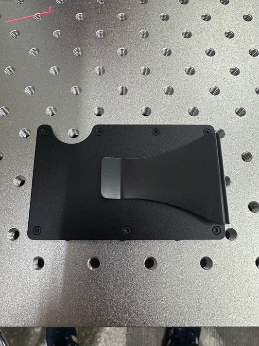 Laserable blank money clip wallet money holder