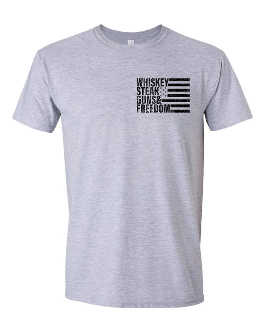 Whiskey steak guns and freedom Graphic Tees / T-shirts