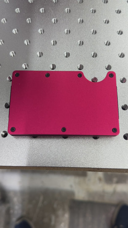 Laserable blank money clip wallet money holder