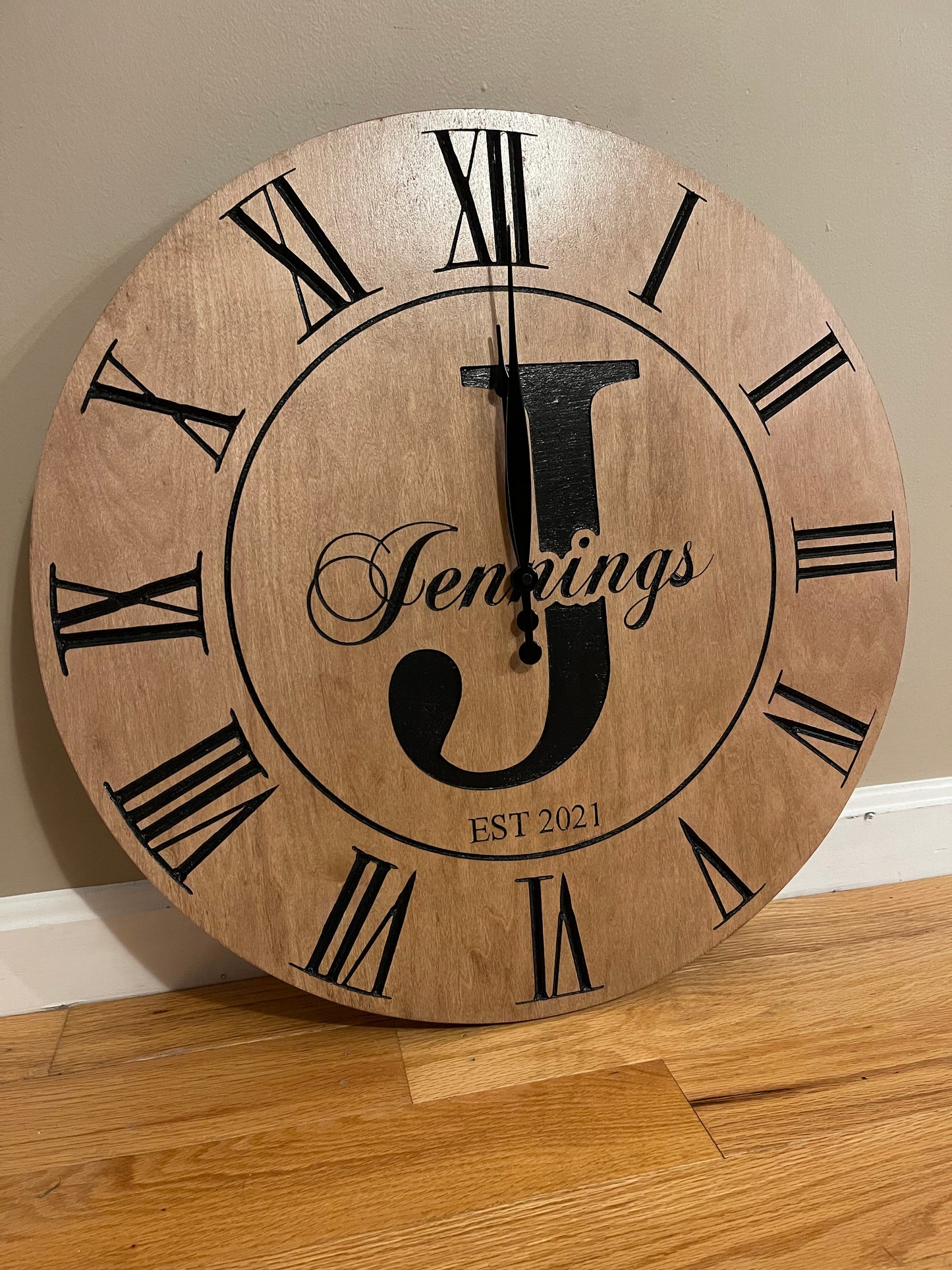 Family Letter clock