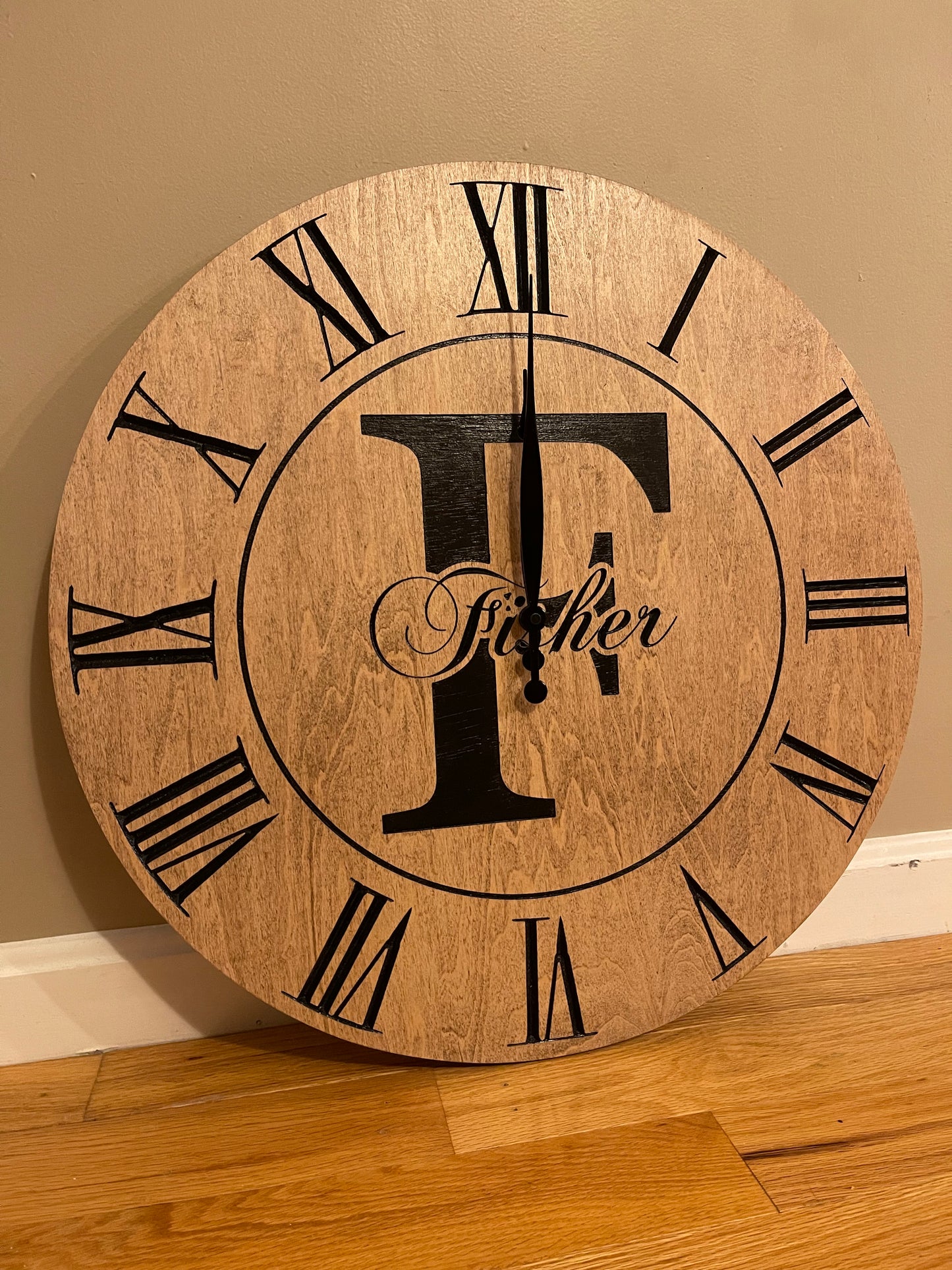 Family Letter clock