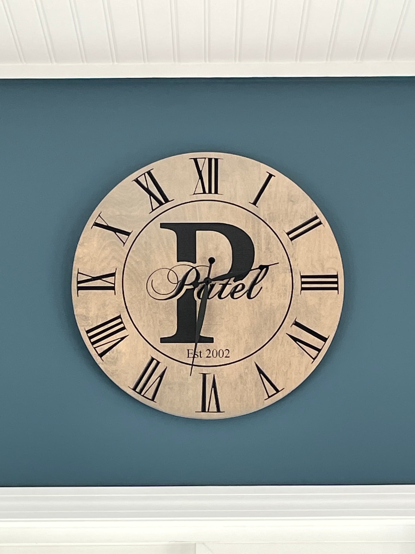 Family Letter clock