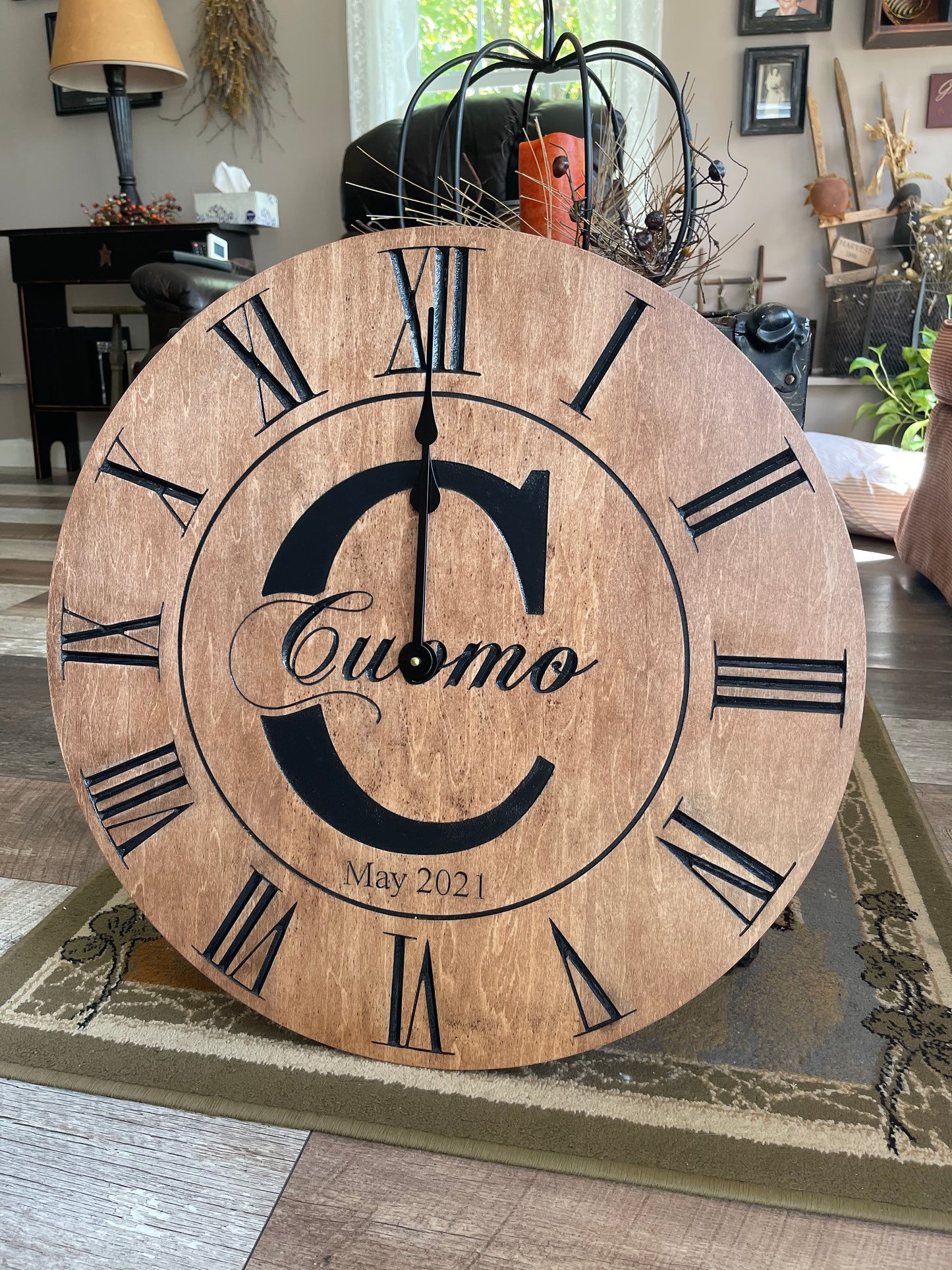 Family Letter clock